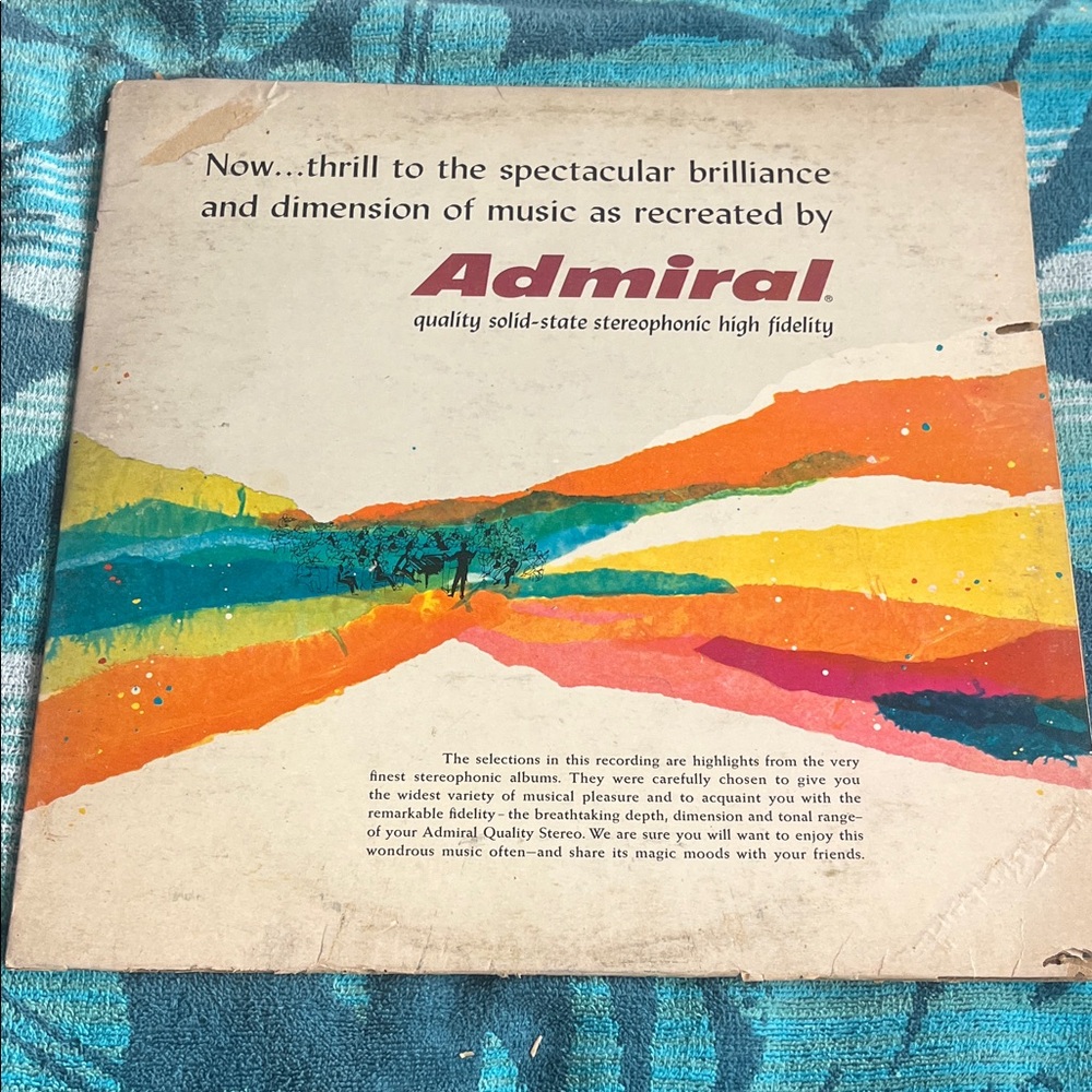 Admiral Vintage Record Cover